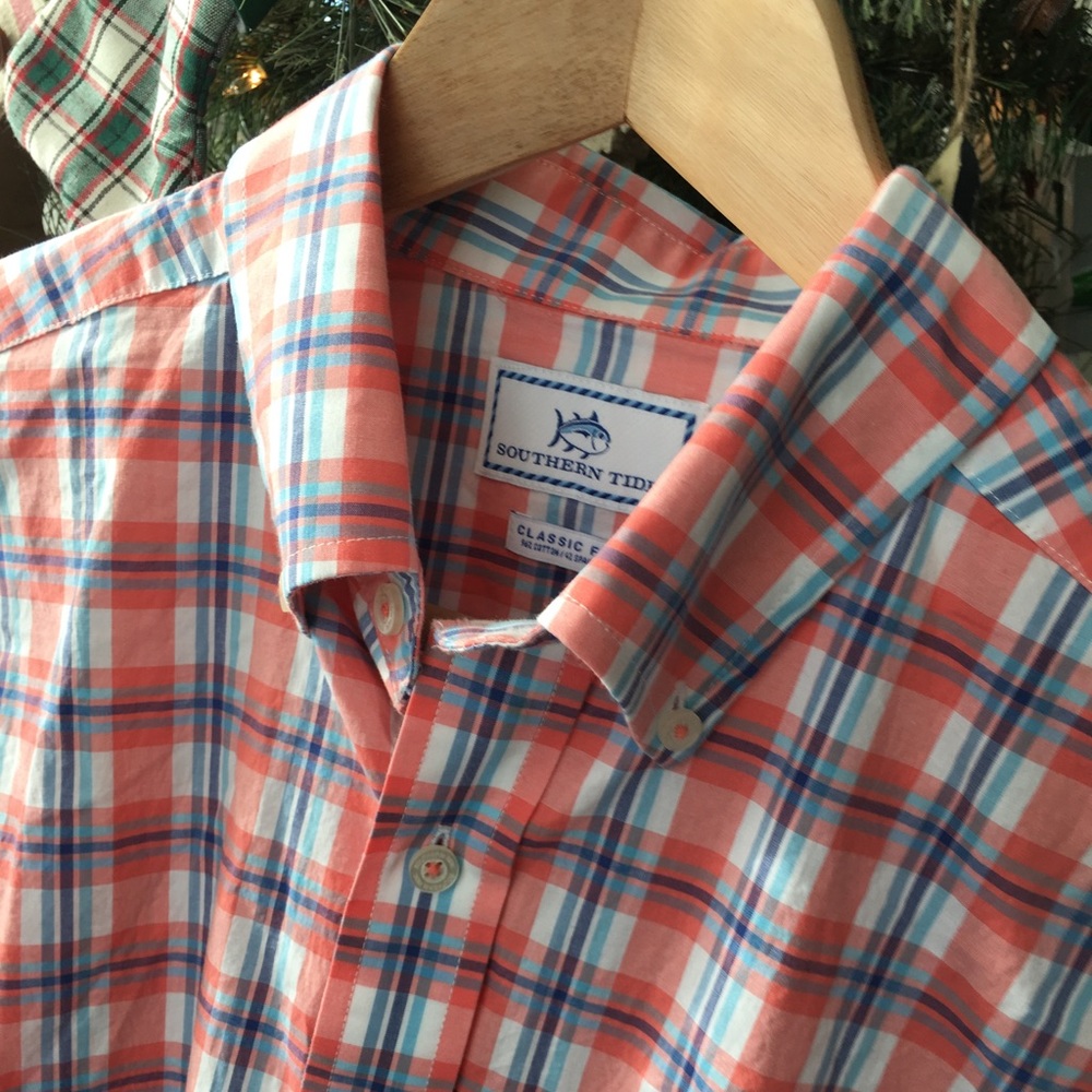 NWOT Southern Tide Plaid Shirt
